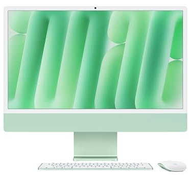 Steady Comps Ltd 2024 Mac Desktop 24-inch/10-Core M4 Processor/24GB RAM+256GB SSD/Hub+Stand with 4TB SSD Storage/Windows 11+Office+Keyboard+Mouse+Dust Cover/Time Machine Backup