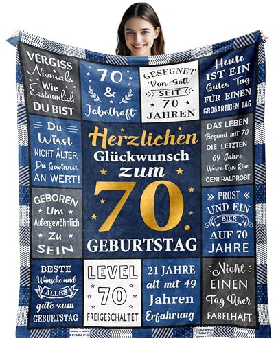 Vegas 70 Geburtstag Mann, Geschenk zum 70 Geburtstag Mann, 70. Geburtstag Mann, Geburtstag 70 Mann, Geschenk 70 Geburtstag Mann, 70 Geburtstag, Deko 70 Geburtstag Mann Decke 150X130CM