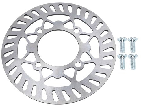 Yctze Front Brake Caliper Disc Rotor Enhanced Efficiency Metal for Dirt Pit Bike Motorcycle (220mm)