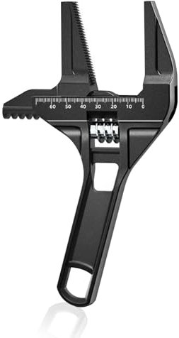 Wide Jaw Adjustable Spanner, Alloy Material 6-68mm Opening Adjustable Wrench, Sink Tap Spanner for Bathroom Tight Spaces Plumbers DIY Enthusiasts Home Use