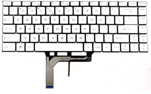 ZHANGXTT Laptop-Teile Neu for MSI GS65 Stealth 8SE 8SF 8SG Thin 8RE 8RF GS65VR MS-16Q2 P65 Creator 8RD 8RE 8RF Laptop Tastatur US Silber mit Hintergrundbeleuchtung
