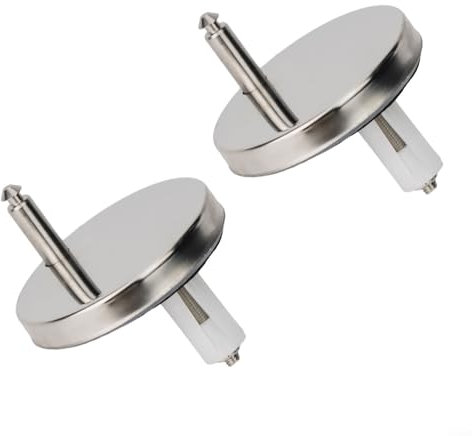 Set di cerniere per coperchio WC a sgancio rapido, in metallo robusto, per un facile utilizzo (65 mm)