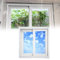 Ventana de sótano corrediza Horizontal, Ventanas de Granero con Vidrio y Pantalla, Cerradura para Sótano, Baño, Cobertizos Y Gallineros(White,20x12in/51x30cm)