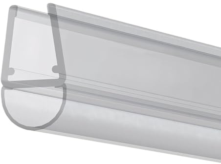 6mm Duschtürdichtung seitlich- Hochwertige Badezimmertürdichtung, dicht und wasserdicht, leise und langlebig, passend für alle Badezimmertürtypen（4 Meter）