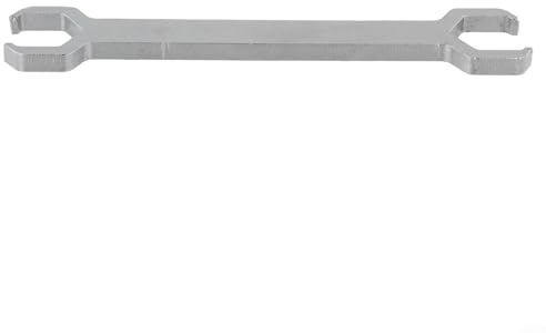 Wasserverteilerschlüssel für Fußbodenheizungsrohrinstallation und Reinigung, 1-teilige Stahlkonstruktion mit doppelter Größe (27–29 mm/28–30 mm), verdickter 8 mm Griff, (6 Punkte (28–30 mm) für)