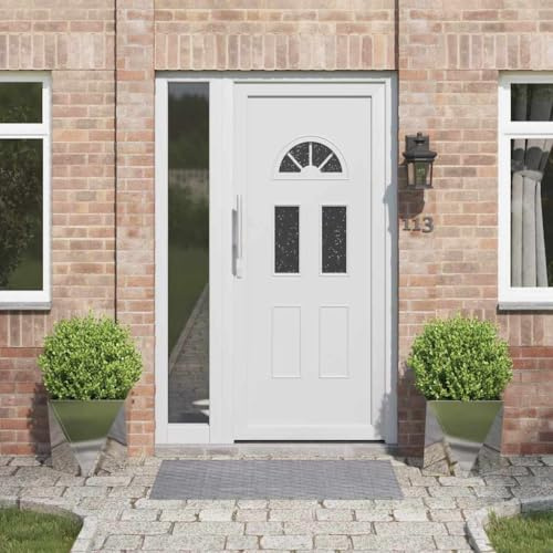 Hoopleep Pflanzkübel 2er Set, 40x40x40 cm, Edelstahl Silber, Modern Outdoor Garten Pflanzer, Robustes Metall Beet für Sträucher und Ziergräser, Langlebig