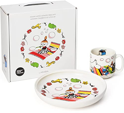 Arabia 1023463 - Vajilla infantil (porcelana), color blanco