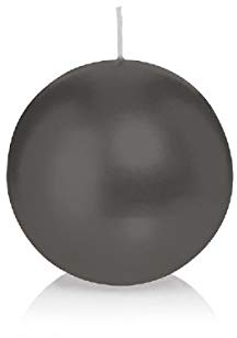 Kugelkerzen Grau 70 mm, Inhalt 12 Stück