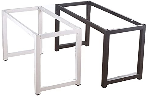 ZH-1 Base de Table à Pied de Bureau Industriel Moderne Acier métal, pour stratifié, Planche de Bois, Plateau en Verre, Longueur: 77-137 cm, Hauteur: 71,5 cm
