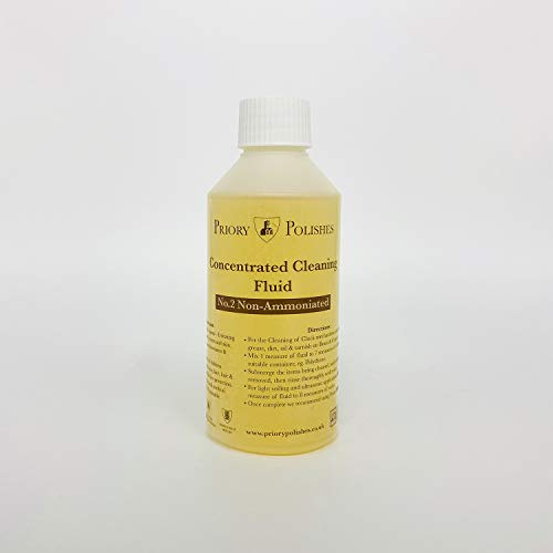 No 2 - Non Ammoniated Brass & Copper Clock Cleaning Concentrate Solution 250ml