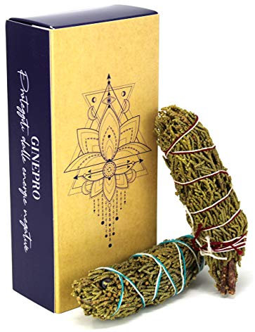 Smudge Enebro – Incienso 100% Natural para Quemar – Ideal para purificar, rituales y Ceremonias – 2 Unidades 14 x 4 cm