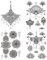 4 Bögen Temporary Brust Tattoos Underboob Tattoo Mandala Lotusblumen Tattoo Kelly4
