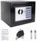 Safebox Steel Digital Safe Box Small Value Safe With Two Keys/Digital Keypad For Home Business Office Hotel Money Document Jewelry Passport, 4.6L, 23 X 17 X 17 CM, Black