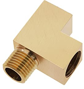 Create idea Adaptateur d'angle M10x1 Distributeur en T Capteur de Pression d'huile Raccord en T Adaptateur de Jauge de Pression d'huile M10x1 Mâle à 2 M10x1 Adaptateur Femelle Laiton