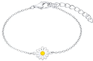 Prinzessin Lillifee Armband 925 Sterling Silber Mädchen Kinder Armschmuck, 12+2 cm, Silber, Blume, Kommt in Schmuck Geschenk Box, 2035987