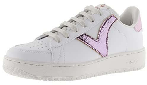 Victoria Basket Basse Madrid Effet Cuir & Pièces Métallisées en Contraste 1258202 pour Femme