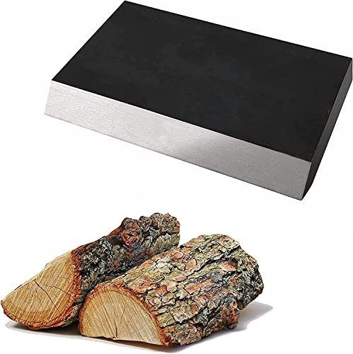 SIMOND STORE - Wood Splitting Wedges Attachment Steel 6 X 4 X 1 - Log Splitter Manual - Kindling Splitter for Wood - Fire Pit Solo Stove Firewood Splitter Wedge - Log Splitting Wedge