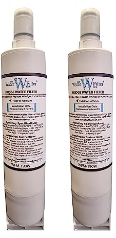 The Water Filter Men 4396508 Kühlschrank-Wasserfilter, kompatibel mit Whirlpool 4396508, 4396510, Hotpoint, SBS002, SBS004, SBS200, S20BRS, EDR5RXD1, 481281729632 (2 Stück)