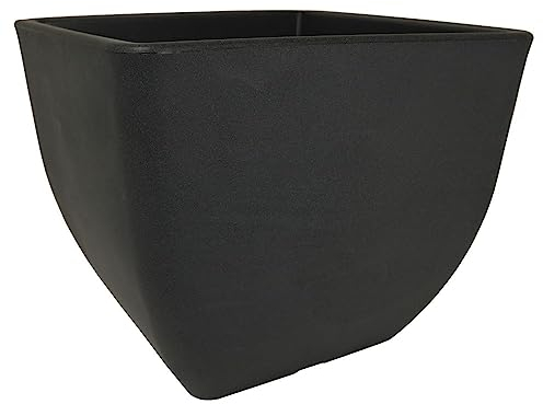 MePla Maceta Napoli – Maceta cuadrada – resistente a la intemperie – Maceta resistente a los rayos UV – Maceta – Maceta – 50 x 50 – antracita