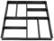 HEEPDD Reutilizable Pavimento Pavimento Molde de Hormigón para Jardín Césped Camino Elegante Patrón Geométrico Ideal para Jardines Calles Balcones PP Negro