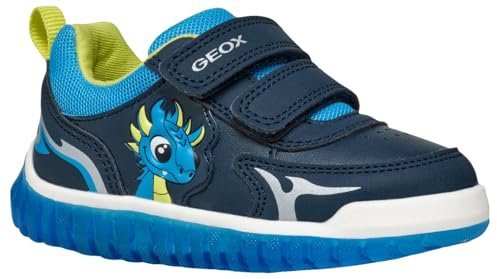 Geox Baby-Jungen B LIGHTYLOO Boy A Sneaker, Navy/Bluette, 23 EU