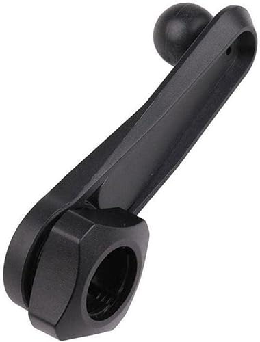 SquarezhenBo 17 mm schwarze Kugelkopfhalterung Verlängerungsstange für runden toten Winkel Handy- und Tablet-Ständer für Auto und GPS Hol Dash DV Outlet A3N1