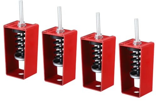 PATIKIL 165lbs Kapazität Feder Schwingungsdämpfer 4 Pack Stoßdämpfer Stoßsicherer Aufhänger Vibrationsdämpfung für HVAC Klimaanlagen Klimageräte