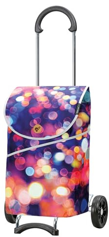 ANDERSEN Einkaufstrolley - Scala Shopper Mix A27 | mit Flüsterrädern, klappbar, aus Stahl, bis 40 kg - Tasche Limited Edition, Seitenfach, Innenfach, 46 L