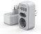 TESSAN Adaptateur Prise Italienne, 6 en 1 Adaptateur de Voyage Italie avec 3 USB A et 1 USB C, Prise Type L France vers Italie, Chili, Uruguay
