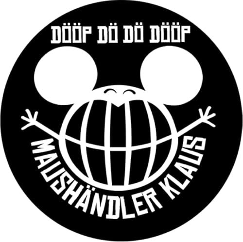 Sammys Shirt Store Party Maushändler Klaus dööp dö Logo Aufkleber 10 cm