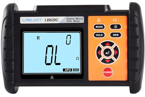 LABLOOT LB620C Digital DC Niedrig Widerstand Messgerät Mikro Ohm Messgerät Kabel Draht/Spule/Motor Widerstand Tester