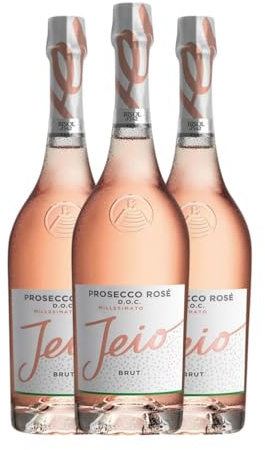 Bisol Jeio Rosé Brut Prosecco 75 cl Rosé Sekt (Karton mit 3 Flaschen von 75 cl)
