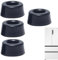 Lot de 4 pieds ronds en caoutchouc | Pieds en caoutchouc antidérapants pour meubles, vis non incluses, électronique et appareils ménagers