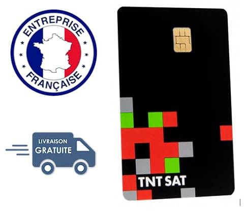 TNTSAT Carte Officielle Neuve - Décodeur Récepteur Satellite Astra 19.2 - Durée 4 Ans