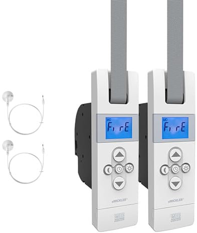 WIR eW820 / eW820-M Set mit Sonnensensor 25/23mm Gurtbreite, Soft- Start/Stopp, einstellbare Schaltzeiten, LC-Display, Auflaufschutz (eW820-M, 2 Gurtwickler)