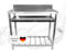 Lemodo Arbeitstisch Edelstahl – Höhenverstellbarer Edelstahltisch für Outdoorküche, Gastro, Filetiertisch, robuster Tisch für Küche, Outdoor und Gastronomie, stabile Arbeitsfläche, 100x50x90 cm