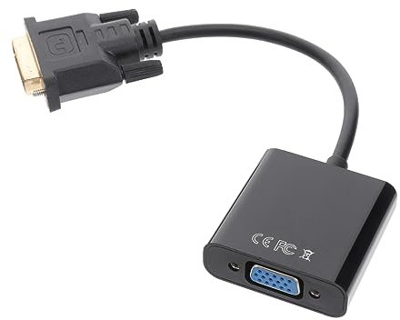 UKCOCO Cable Adaptador Dvi Vga Dvi Macho Vga Hembra Convertidor De Video Para Pantalla De Pc