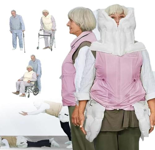 Anti-Fall-Airbag-Weste, Airbag-Jacke für ältere Epileptiker oder Blinde, intelligente Anti-Fall-Airbag-Jacke zum Schutz des Fahrrads mit App zum Anzeigen von Trainingsdaten für den Außenbereich,XXL