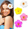 Pinces à Cheveux Hawaïens, 4pcs Barettes Cheveux Fleur, Pince à Cheveux Fleur, Hawaii Fleur Pince Cheveux Femme, Pince Cheveux Fleur été, Barrettes à Cheveuxs Hibiscus Hawaïen (Couleur B)
