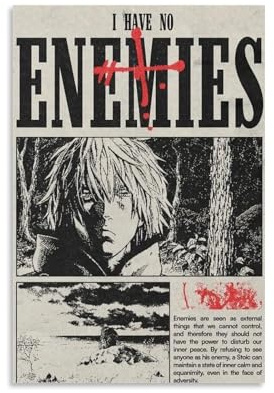 HUYREWHUYUU Vinland Saga (2) Poster, Vintage-Poster, dekoratives Gemälde, ästhetische Wandkunst, Leinwand-Dekor für Wohnzimmer, Schlafzimmer, 20 x 30 cm, ungerahmter Stil