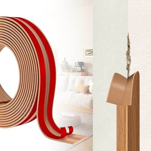 3M Corner Trim, Self Adhesive Flexible PVC Edging Strip ，Peel and Stick Wall Moulding for Tile Edging, Wall, Ceiling and Furniture Edge Protection, 2cm Wide