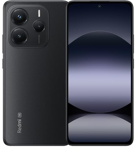 XIAOMI Redmi Note 14 5G NFC Smartphone, 6,67 Zoll, 8 GB + 256 GB, Schwarz, Auflösung 1080 x 2400 Pixel, 5110 mAh, Mediatek Dimensity, 108 MP, AMOLED-Display, ohne Ladegerät