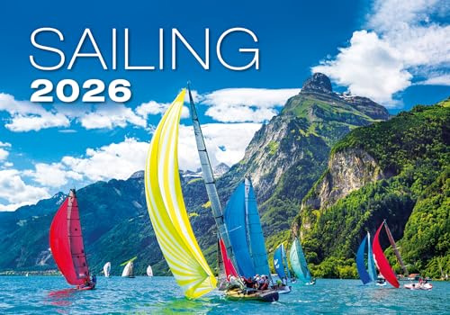 Sailing Segel Kalender 2026 Wandkalender Wall Calendar 45x31,5cm Segeln