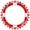 Reverse Kettenblatt Black One Narrow Wide 104mm schwarz/rot: Größe: 104mm 34T