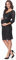 Bellivalini Robe de Soirée Manches 3/4 Grossesse Vêtement Maternité Femme BLV50-109 (Noir, XXL)