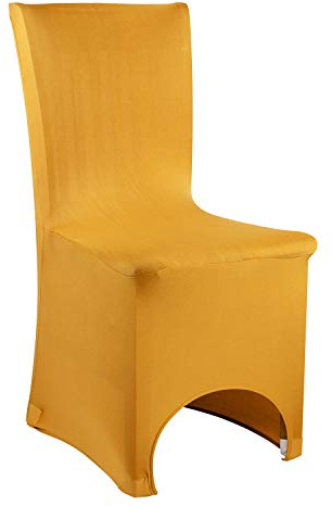 WedDecor Gold Banquet Protective Chair Cover Stretchable Cover for Weddings Decoration, Conferences, Events, Birthday & Christmas Parties, Hotel, Restaurant, 50pcs