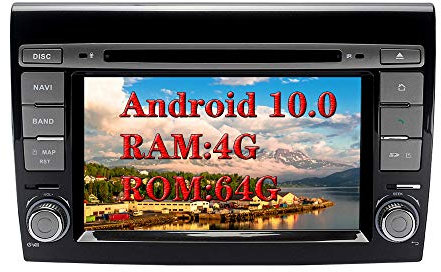 XISEDO Android 8.0 Autoradio 2 Din In-Dash 7 Zoll Car Radio 8-Core RAM 4G ROM 32G Autonavigation Car Radio für FIAT Bravo(2007-2012) Unterstützt Lenkradkontrolle, RDS, WiFi, Bluetooth (Autoradio)
