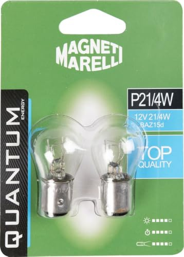 Quantum Energy Magneti Marelli P21/4W Paar biluce Autolampen 12V 21/4W BAZ15D-Anschluss
