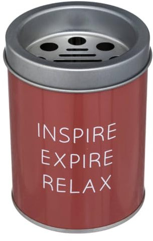 Atmosphera - Aschenbecher Messages - Metall - D7-5 cm - Rot