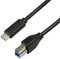 Logilink Cavo di collegamento USB. USB3.0-B/USB-C 2 m grigio